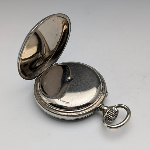 約 1908 年古董浪琴懷錶,開放式,直徑 55 毫米,運作良好